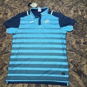 Swansea City Training Joma Polo Shirt Soccer Jersey Mens Size Small New